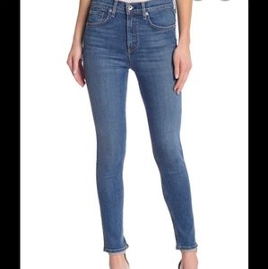 Rag & Bone High Rise Ankle Skinny Jeans